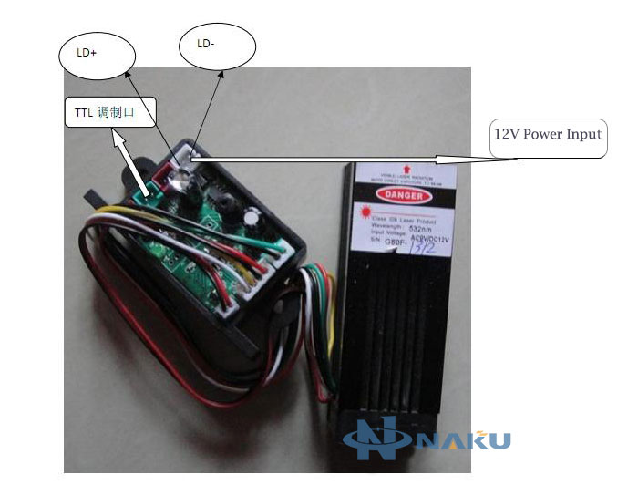 532nm 50mw-150mw TTL ModulationGreen Laser Module Dot
